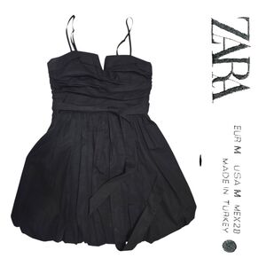 Zara Women's Elegant Black Mini Dress
